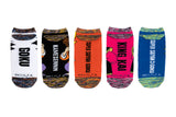 Dragon Ball Z Spacedye 5 Pair Lowcut Socks