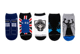 Doctor Who Classic 5 Pair Pack Lowcut Socks