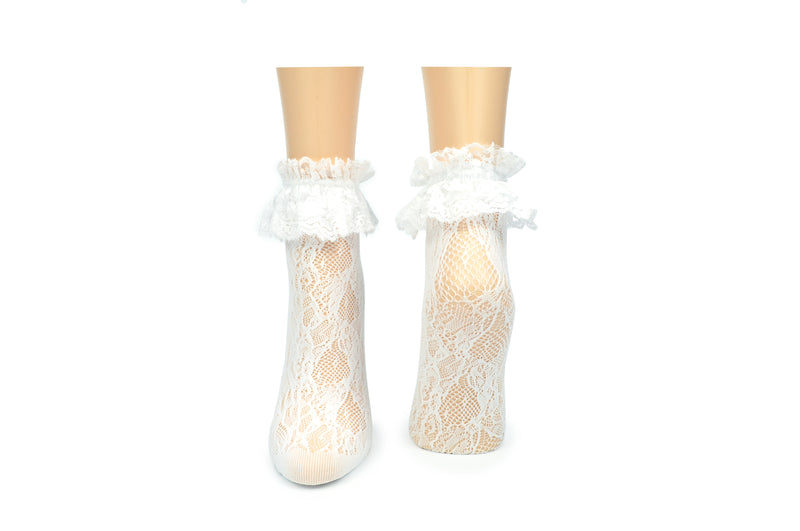Sock House Co. Lace Ruffle Anklet Sock
