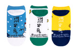 Pete the Cat Kids Christmas 3 Pair Pack Lowcut Socks