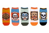 Trick 'r Treat Faces 5 Pair Lowcut Socks
