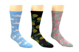 SOCK HOUSE CO. Mens Beach 3 Pair Pack Crew Socks