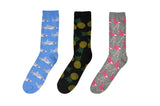 SOCK HOUSE CO. Mens Beach 3 Pair Pack Crew Socks