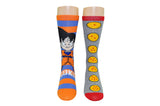 Dragon Ball Z Chibi Goku Dragon Balls 2 Pair Pack of Crew Socks