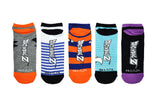 Dragon Ball Z Goku Vegeta Gohan Piccolo Frieza 5 Pair Pack Lowcut Socks