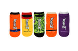 Dragon Ball Z Chibi Bean 5 Pair Pack Lowcut Socks
