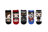 The Walking Dead Chibi Characters 5 Pair Pack Lowcut Socks