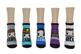 The Walking Dead Daryl Carl Glenn Michonne Rick 5 Pair Pack Lowcut Socks