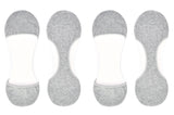 InvisaSock Closed Toe 2 Pair Pack Socks - Heather Gray