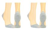 InvisaSock Closed Toe 2 Pair Pack Socks - Heather Gray