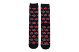 Naruto Shippuden Akatsuki Cloud Symbol Crew Socks