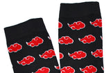 Naruto Shippuden Akatsuki Cloud Print Knee High Socks