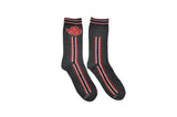 Naruto Shippuden Akatsuki Cloud Symbol Crew Sock