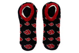 Naruto Shippuden Akatsuki Cloud Slip On Sock