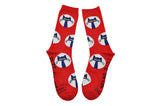 Pete the Cat Adult Pete Polka Dot Crew Socks