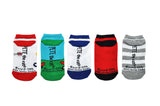 Pete the Cat Kids Rock on 5 Pair Pack of Lowcut Socks