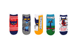 Pete the Cat Adult 5 Pair Pack Lowcut Socks