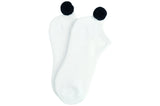 Black Sock House Co Ladies Lowcut Pom Pom Socks