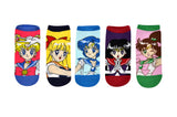 Sailor Moon Character 5 Pair Pack Lowcuts