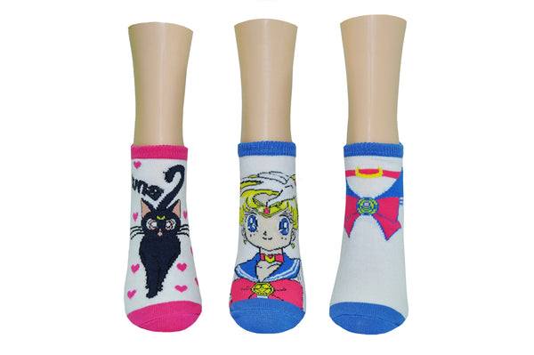 Sailor Moon Luna 3 Pair Pack Lowcut Socks