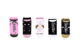 Sailor Moon Lurex 5 Pair Pack Lowcut Socks