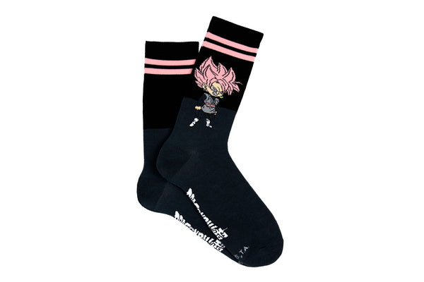 Dragon Ball Super Saiyan Rose Crew Sock