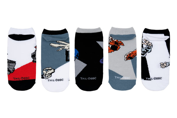 Doctor Who Villians 5 Pair Lowcut Socks