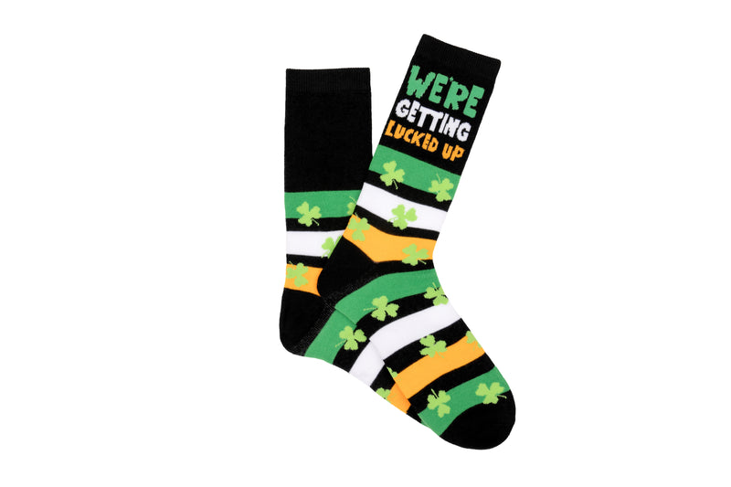 Everything Legwear St. Patrick's Day Getting Lucked Up Crew Sock