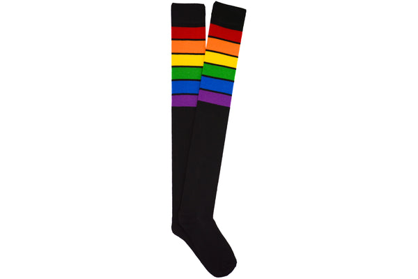 Everything Legwear Rainbow Stripe Thigh High Sock