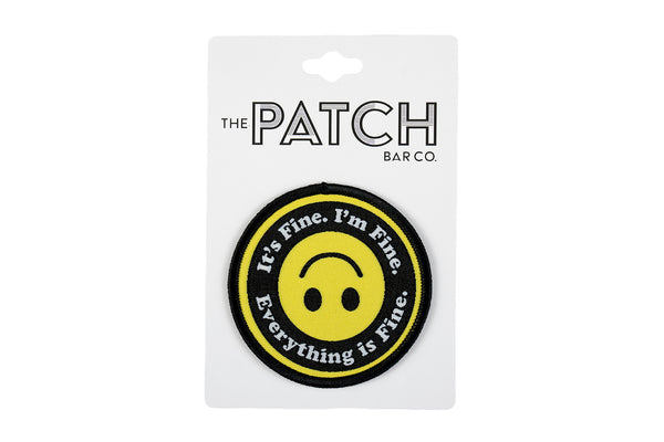 The Patch Bar Co. It's Fine Smiley Patch