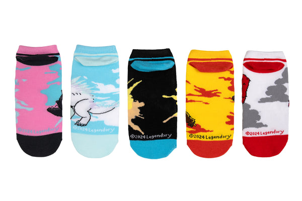 Godzilla x Kong Titans 5 Pair Lowcut Sock Pack