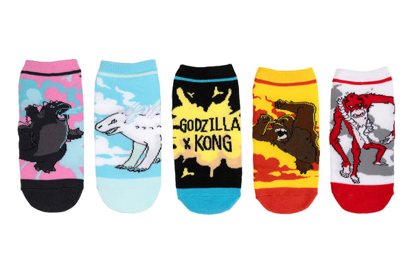 Godzilla x Kong Titans 5 Pair Lowcut Sock Pack