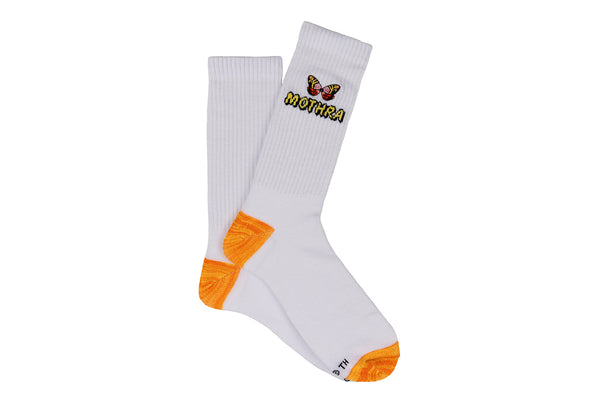 Godzilla Mothra Embroidered Crew Sock