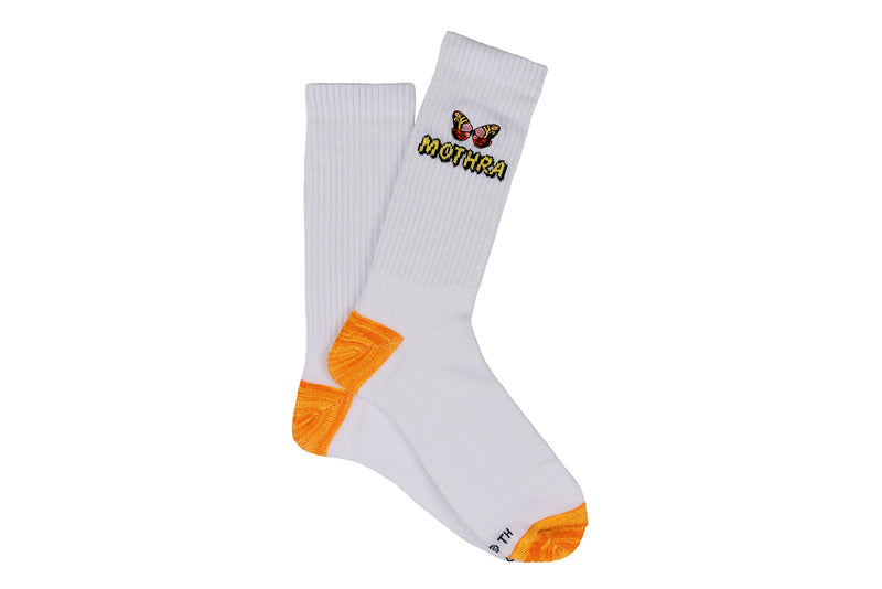 Godzilla Mothra Embroidered Crew Sock