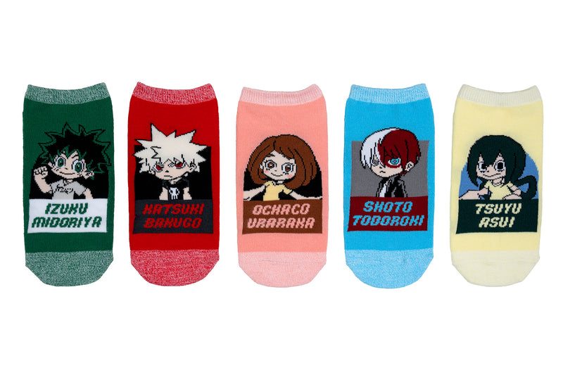 My Hero Academia Twist 5 Pair Lowcut Socks