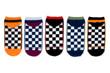 Naruto Shippuden Checkered 5 Pair Lowcut Socks