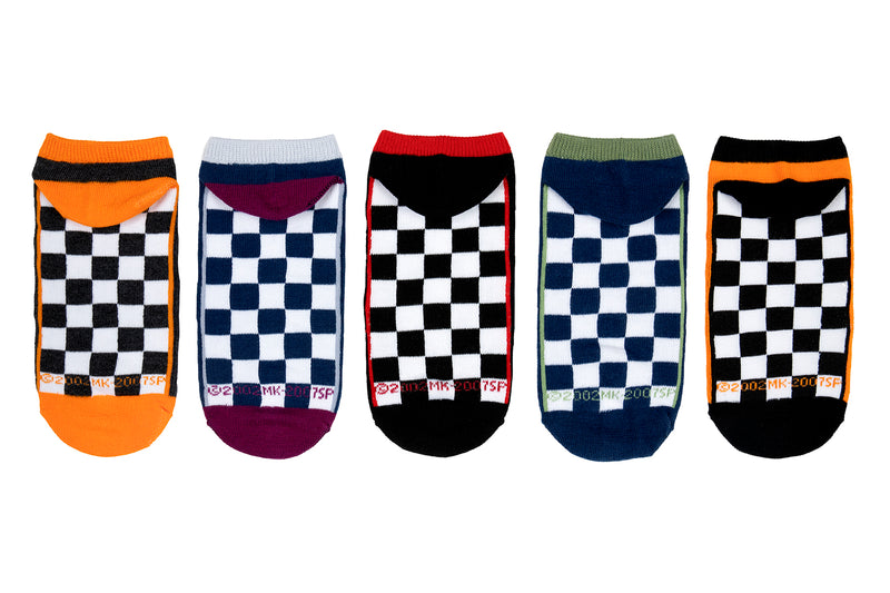 Naruto Shippuden Checkered 5 Pair Lowcut Socks