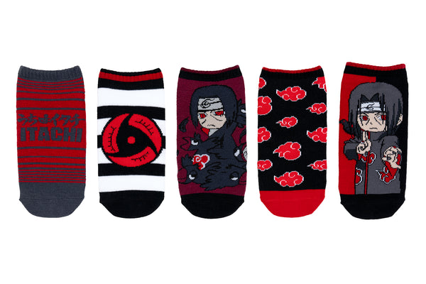 Naruto Shippuden Itachi 5 Pair Lowcut Socks