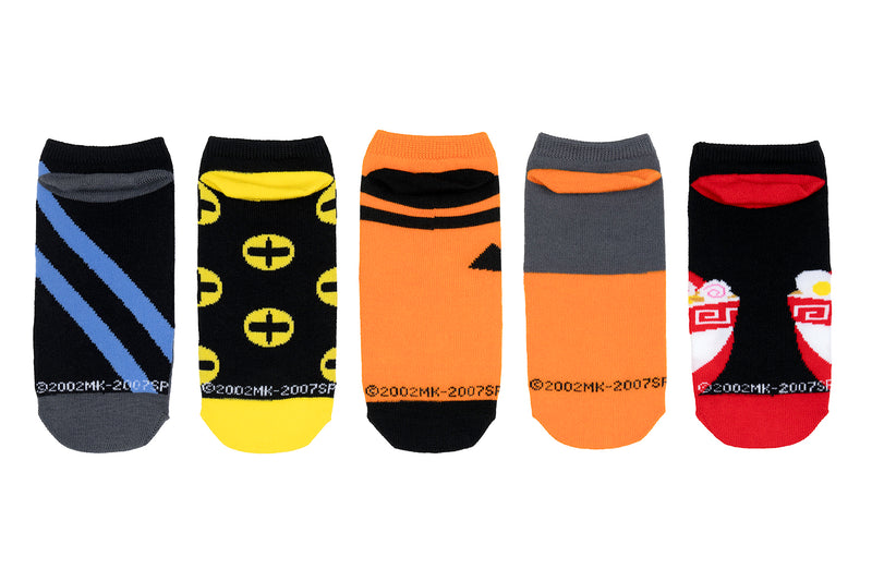 Naruto Shippuden 5 Pair Lowcut Socks