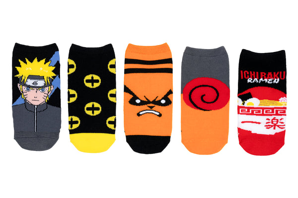 Naruto Shippuden 5 Pair Lowcut Socks