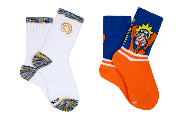 Naruto Kids 2 Pair Crew Socks