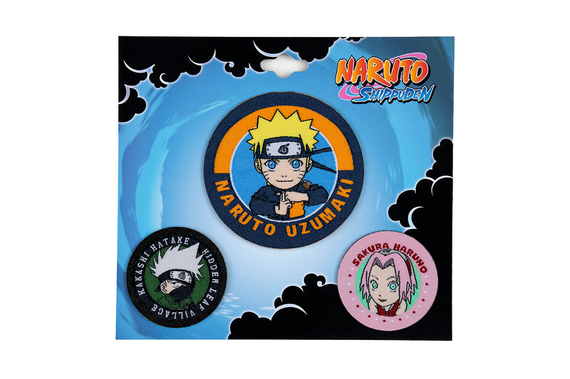 Naruto Shippuden Chibi Patches 3 Pack