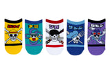 One Piece Kids Icons 5 Pair Lowcut Socks