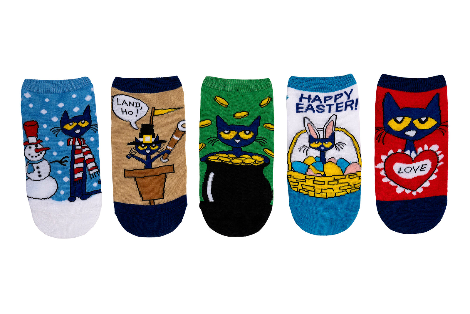 Holiday Cat Kids Socks Holiday Cat Kids Socks