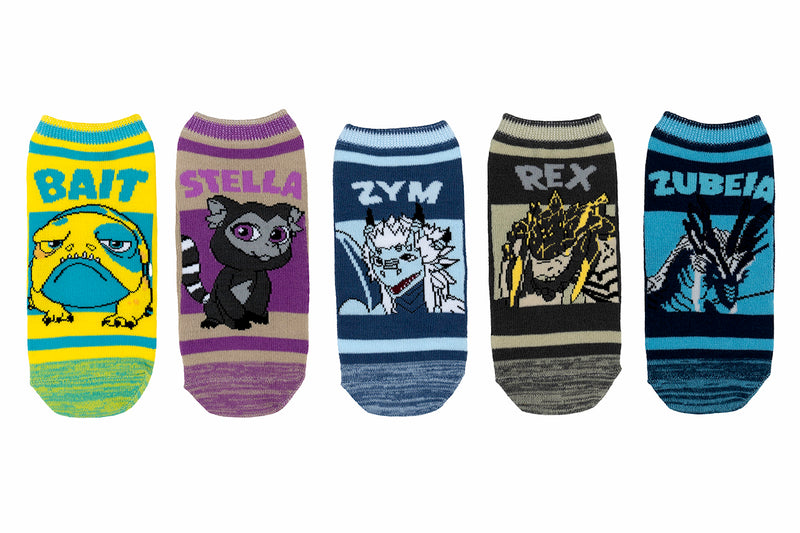 The Dragon Prince 5 Pair Lowcut Socks