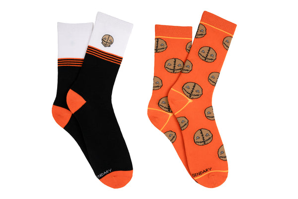 Trick 'r Treat Sam Embroidered 2 Pair Crew Socks