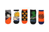 Dragon Ball Z 5 Pair Lowcut Socks