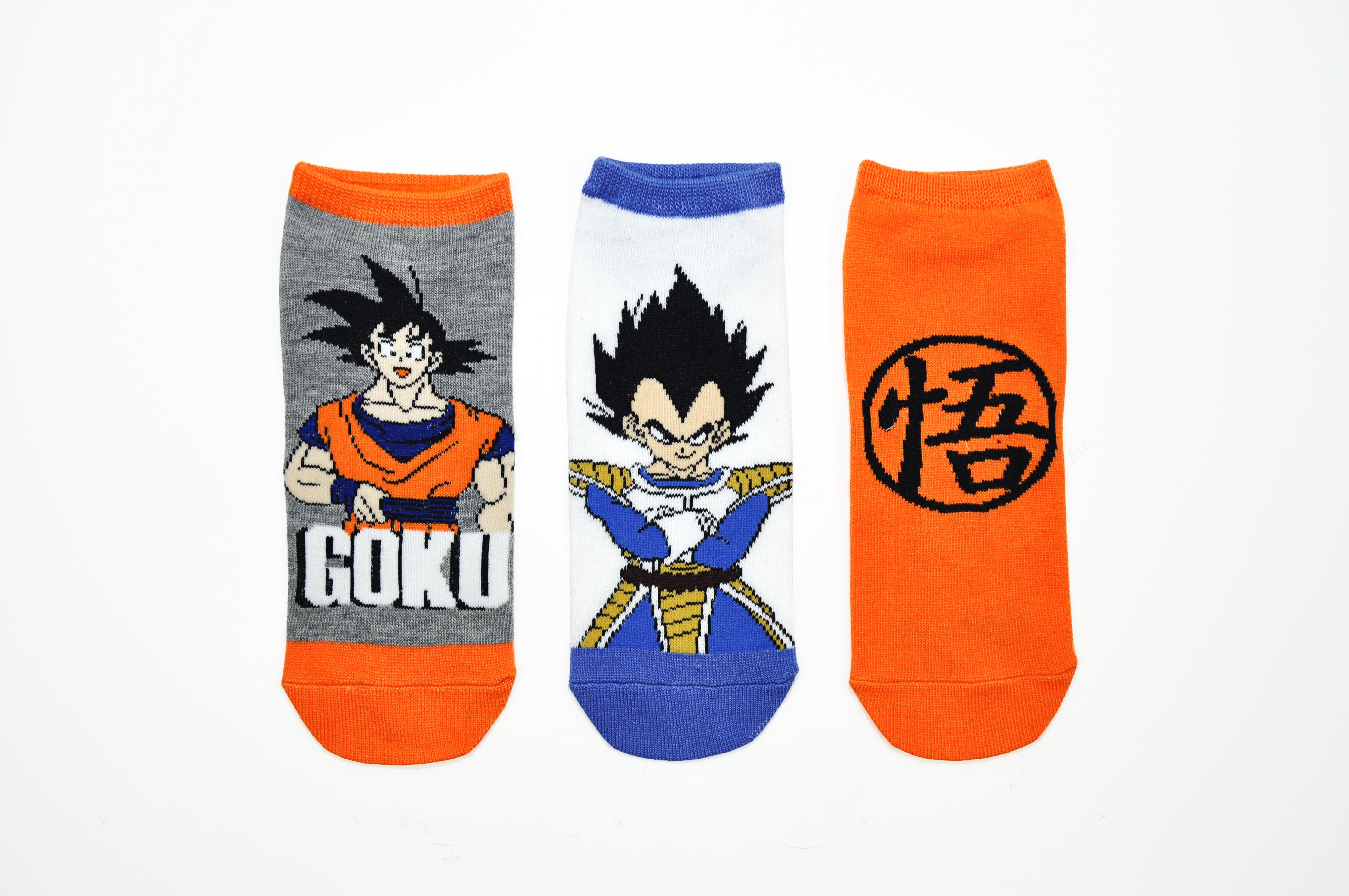 Dragon Ball Z Goku 3 Pair Pack Lowcut Socks – Everything Legwear