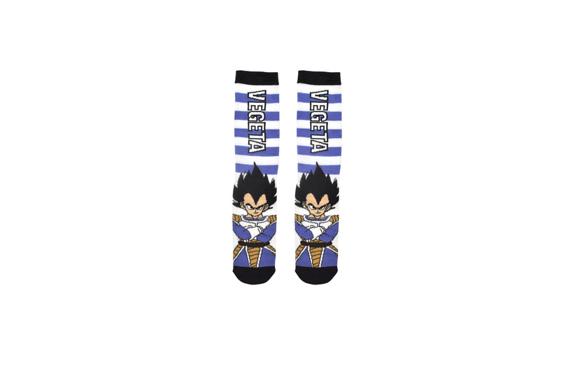 Dragon Ball Z Vegeta Stripe Crew Sock