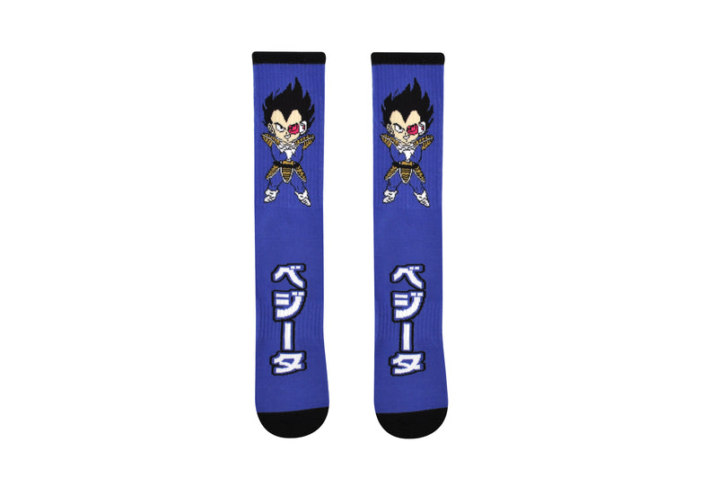 Dragon Ball Z Vegeta Chibi Athletic Crew Socks